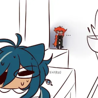 🐾 c87e3c5c Kaeya SHYRVO Аниме, Genshin Impact, Цифровое искусство, Мультфильм, Фанатское творчество telegram sticker