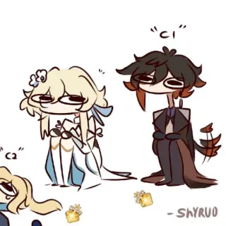 🐾 db8c20b5 Zhongli Genshin Impact C1
C2 Genshin Impact, Чжун Ли, Люмин, Видеоигра, Аниме стиль, Смешной telegram sticker