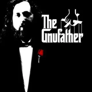 👤 f0898698 The Godfather The Gnufather paródia, GNU, o padrinho, Stallman, Richard Stallman, meme, trocadilho telegram sticker