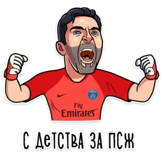 🔥 1b789b97 С ДЕТСТВА ЗА ПСЖ sepak bola, olahraga, Paris Saint-Germain, penggemar telegram sticker