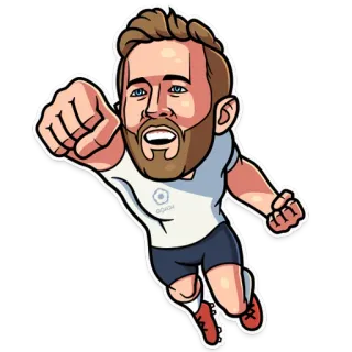 🥇 9e8e88c2 stiker, kartun, superhero, terbang, pria, berjenggot telegram sticker