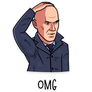 🙅‍♂️ 9f3ca40d OMG omg, kaget, kejutan, kartun, pria, emosional telegram sticker