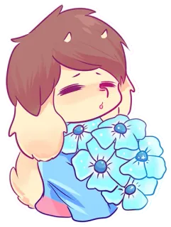 🌸 7f8bf44c flowers, cartoon, cute, art whatsapp sticker