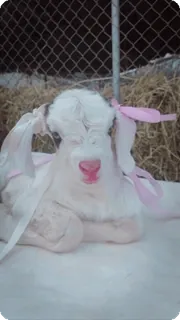 💅 c8facc84 ヤギ, 動物, 家畜, 白いヤギ, 子ヤギ, 家畜 telegram sticker