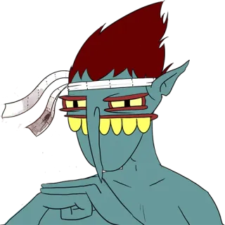 👊 4effccaa 卡通, 角色, 贴纸, 幻想, 哥布林, 精灵, 战士 telegram sticker