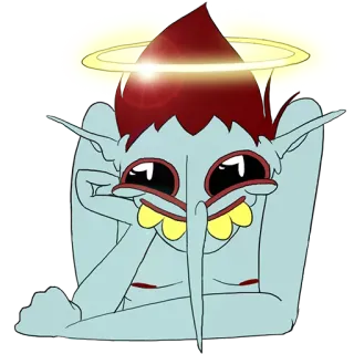 😇 d685eef9 卡通, 地精, 角色, 生物, 幻想, 插图 telegram sticker