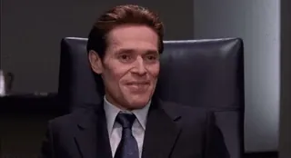 ❓ 3593f38a Willem Dafoe actor, smile, suit, businessman, dafoe telegram sticker
