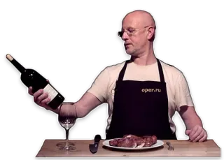 🍷 1c27731b oper.ru vinho, comida, cozinha, chef, refeição whatsapp sticker