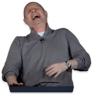 🤣 6cf07455 homem, rindo, emoção, expressão, alegria whatsapp sticker