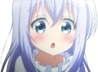 😯 381f00a2 anime, ragazza, carina, kawaii, cartoni animati telegram sticker