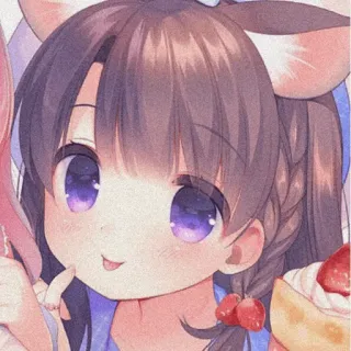 🍓 86d4033f Anime, Ragazza, Cartone animato, Kawaii, Carino, Illustrazione telegram sticker