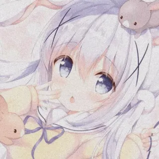🍇 a1a69839 Ragazza anime, Carino, Coniglio, Kawaii, Cartone animato telegram sticker