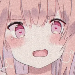 🍓 ddf07f4e Anime, Cartone animato, Carino, Rosa, Ragazza, Kawaii telegram sticker