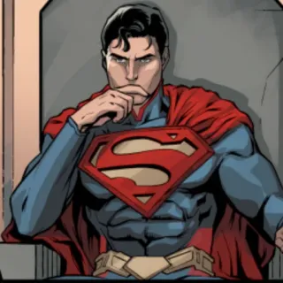 🦯 1d4c1c7d Superman super-herói, história em quadrinhos, DC Comics, Homem de Aço, Krypton telegram sticker