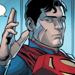 🦯 270d5a60 Superman super-herói, quadrinho, DC Comics, Superman, personagem telegram sticker