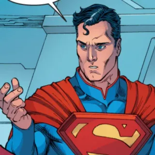 🦯 2e940edd Superman super-herói, personagem de quadrinhos, DC Comics, homem de aço telegram sticker