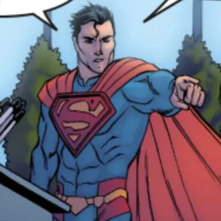 🦯 8915627d Superman super-herói, banda desenhada, DC Comics, Man of Steel, kryptoniano telegram sticker
