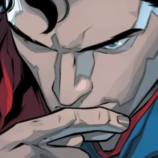 🦯 d788a67e Superman super-herói, DC Comics, quadrinhos, homem de aço telegram sticker