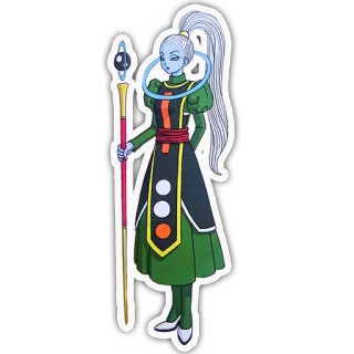 🙏 bc8b66f8 Whis Dragon Ball อนิเมะ, ดราก้อนบอล, วิส, ตัวละคร, สติกเกอร์, งานศิลปะ, การ์ตูน telegram sticker