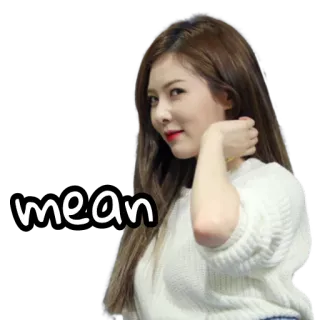 😑 db576376 mean wanita, jahat, ekspresi, potret, kpop, sikap telegram sticker