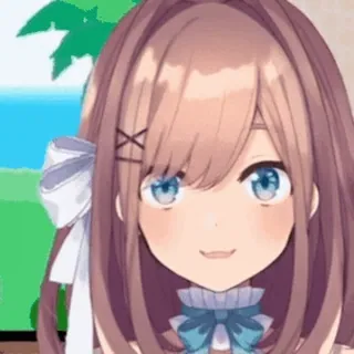 😳 1603d6f7 Аниме девушка, Мультфильм, Милый, Стикер, Иллюстрация, Цифровое искусство telegram sticker