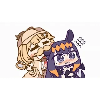 🐙 65ee762f Аниме, Каваий, Милый, Наклейка telegram sticker