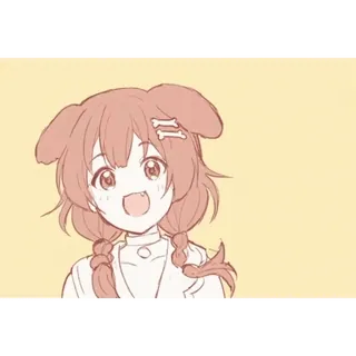 🐶 ae90670b Inugami Korone Hololive Аниме, Собачьи уши, Девочка, Мультфильм, Vtuber, Hololive telegram sticker