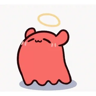 🌮 b2e25b64 милый, ангел, капля, каваий, нимб telegram sticker