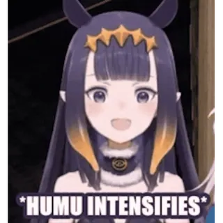 🐙 c5e84d07 Ina'nis Ninomae Hololive *HUMU INTENSIFIES* Аниме, Витубер, Humu, Усиливается, Милый, Ninomae, Ina'nis telegram sticker