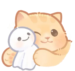🐾 635038fe karebeans cat, cute, dream, doll, kawaii, animal telegram sticker