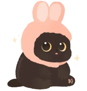 🐾 e6201773 cat, bunny, cute, animal, kawaii, pet, sticker telegram sticker