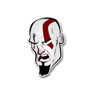 😠 288c7ee0 Kratos God of War video game, character, sony, kratos, god of war telegram sticker