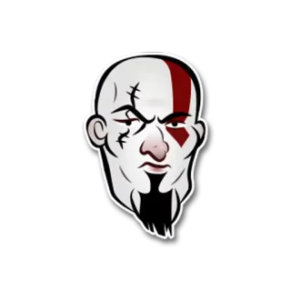 😕 30fda5e1 Kratos God of War Kratos, God of War, video game, character, Spartan, rage, anger, warrior telegram sticker