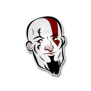 🙂 ff7b7c07 Kratos God of War Kratos, God of War, Video game character, Greek mythology, Spartan, Warrior telegram sticker