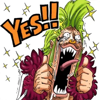 👍 3167841c YES!! アニメ, お祝い, 興奮, 幸せ, はい telegram sticker