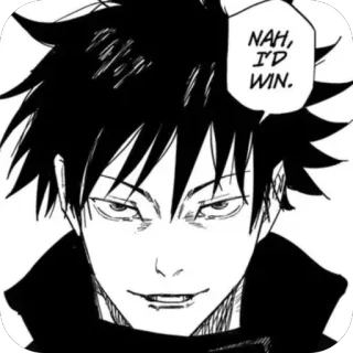 🫥 2ef384c5 Satoru Gojo Jujutsu Kaisen NAH, I'D WIN. Anime, Manga, Gojo, Satoru Gojo, Jujutsu Kaisen whatsapp sticker