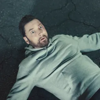 🎤 b1b340be Eminem Эминем, рэпер, музыка, знаменитость, в шоке whatsapp sticker