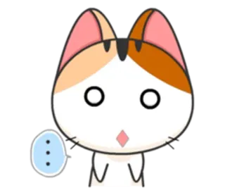 😶 2c872b65 gato, dibujo animado, pegatina, lindo, animal telegram sticker
