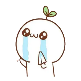 😭 0b9792de милый, плачущий, грустный, мультик, кавай telegram sticker