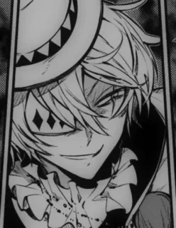 🎭 e0016a5f 动漫, 漫画, 角色, 肖像, 帽子, 小丑 telegram sticker