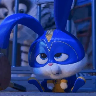 ☁️ 5a3833b5 Snowball The Secret Life of Pets กระต่าย, บันนี่, ซูเปอร์ฮีโร่, สัตว์, การ์ตูน, ภาพยนตร์, สัตว์เลี้ยง telegram sticker