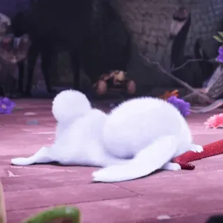 ☁️ ab532659 กระต่าย, น่ารัก, สัตว์, การ์ตูน, ภาพการ์ตูน telegram sticker