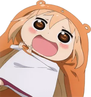 🥧 146a5d3d Umaru Doma Himouto! Umaru-chan anime, umaru, cute, kawaii, cartoon, manga telegram sticker
