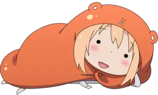 🥧 44ea595f Umaru Doma Himouto! Umaru-chan umaru doma, anime, cute, funny, himouto umaru-chan, manga, chibi telegram sticker