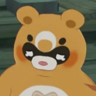 😔 0ba9cd0d Cartoon, Anime, Kawaii, Süß, Bär, Tier telegram sticker