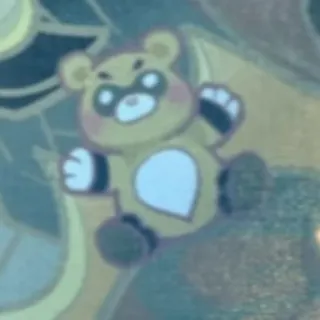 🤪 11fe74d6 Waschbär, Bär, niedlich, Cartoon, Tier telegram sticker