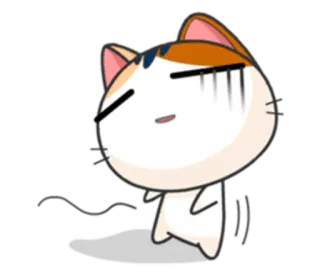 😪 a4b212f7 cat, anime, sticker, cartoon, cute whatsapp sticker