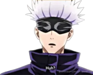 😮 2787bd66 Satoru Gojo Jujutsu Kaisen Huh? Anime, Manga, Charakter, Gojo, Satoru, Jujutsu Kaisen whatsapp sticker