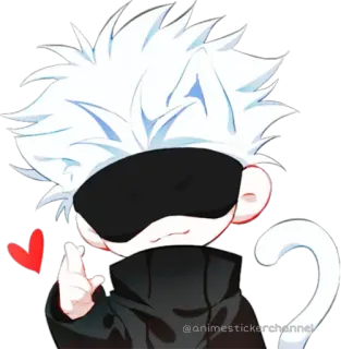 😊 4cc5f95f @animestickerchannel Anime, Charakter, Aufkleber, Katze whatsapp sticker