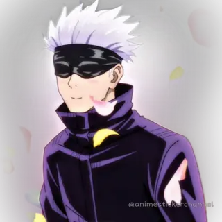 🥰 744b1e0e Satoru Gojo Jujutsu Kaisen @animestickerchannel anime, gojo, satoru, jujutsu kaisen whatsapp sticker